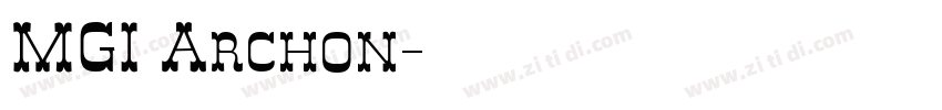 MGI Archon字体转换